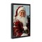Stupell Industries Rosy Cheeked Santa Smile Floating Frame, design by Petal Prints Design